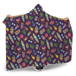 Summer Totem Pattern Print Hooded Blanket