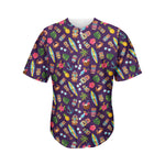 Summer Totem Pattern Print Men's Baseball Jersey