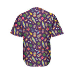 Summer Totem Pattern Print Men's Baseball Jersey