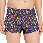 Summer Totem Pattern Print Men's Boxer Briefs