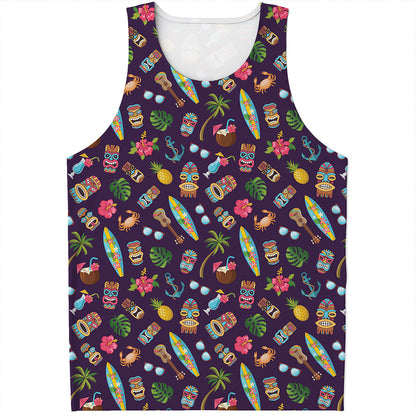 Summer Totem Pattern Print Men's Tank Top