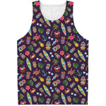 Summer Totem Pattern Print Men's Tank Top