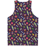 Summer Totem Pattern Print Men's Tank Top