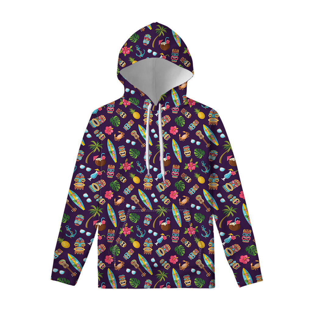 Summer Totem Pattern Print Pullover Hoodie