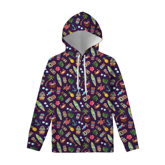 Summer Totem Pattern Print Pullover Hoodie