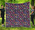 Summer Totem Pattern Print Quilt
