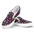 Summer Totem Pattern Print White Slip On Sneakers