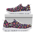 Summer Totem Pattern Print White Running Shoes