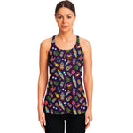 Summer Totem Pattern Print Women's Racerback Tank Top