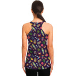 Summer Totem Pattern Print Women's Racerback Tank Top