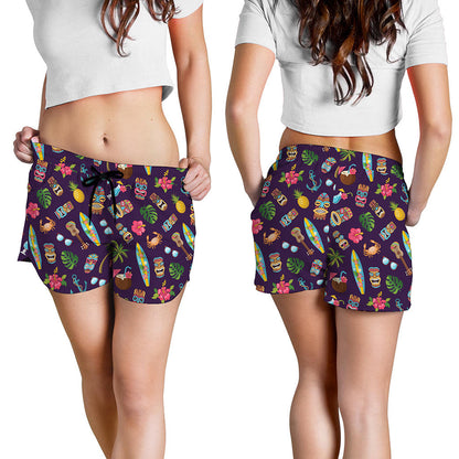 Summer Totem Pattern Print Women's Shorts