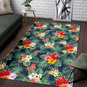 Summer Tropical Hawaii Pattern Print Area Rug GearFrost