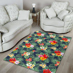 Summer Tropical Hawaii Pattern Print Area Rug GearFrost