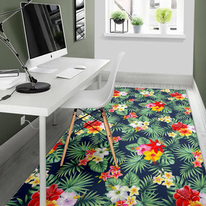 Summer Tropical Hawaii Pattern Print Area Rug GearFrost