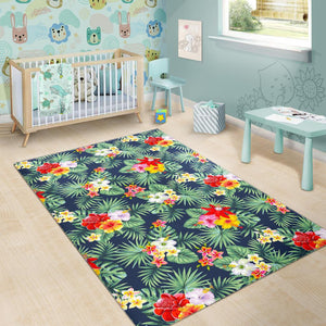 Summer Tropical Hawaii Pattern Print Area Rug GearFrost