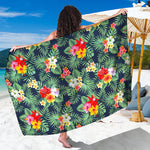 Summer Tropical Hawaii Pattern Print Beach Sarong Wrap