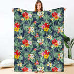 Summer Tropical Hawaii Pattern Print Blanket
