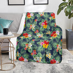 Summer Tropical Hawaii Pattern Print Blanket