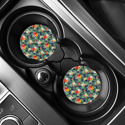 Summer Tropical Hawaii Pattern Print Car Coasters