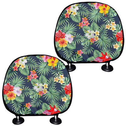 Summer Tropical Hawaii Pattern Print Car Headrest Covers