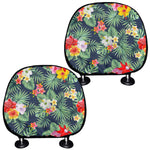 Summer Tropical Hawaii Pattern Print Car Headrest Covers
