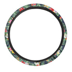 Summer Tropical Hawaii Pattern Print Car Steering Wheel Cover