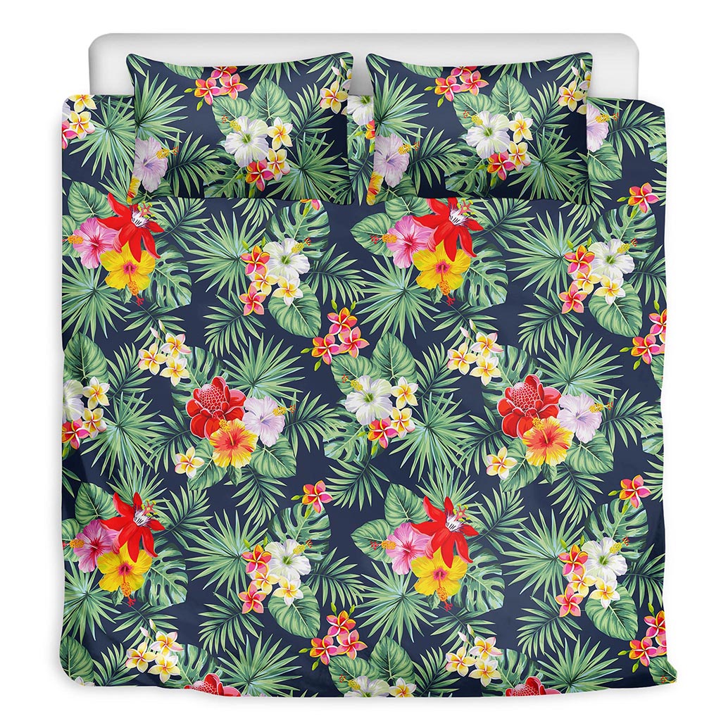Summer Tropical Hawaii Pattern Print Duvet Cover Bedding Set