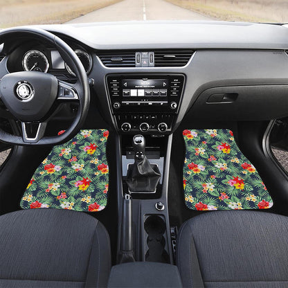 Summer Tropical Hawaii Pattern Print Front Car Floor Mats