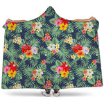 Summer Tropical Hawaii Pattern Print Hooded Blanket