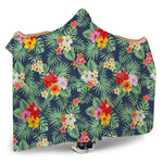 Summer Tropical Hawaii Pattern Print Hooded Blanket