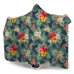 Summer Tropical Hawaii Pattern Print Hooded Blanket