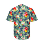 Summer Tropical Hawaii Pattern Print Men's Baseball Jersey