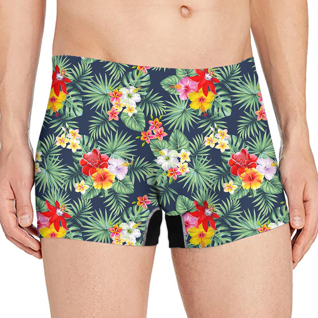Summer Tropical Hawaii Pattern Print Men's Boxer Briefs