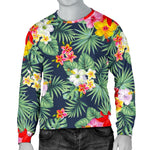 Summer Tropical Hawaii Pattern Print Men's Crewneck Sweatshirt GearFrost