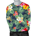 Summer Tropical Hawaii Pattern Print Men's Crewneck Sweatshirt GearFrost