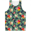 Summer Tropical Hawaii Pattern Print Men's Tank Top