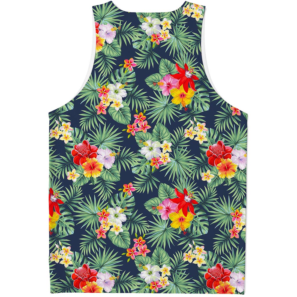 Summer Tropical Hawaii Pattern Print Men's Tank Top
