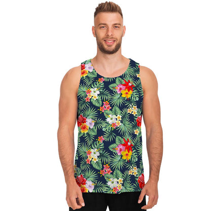 Summer Tropical Hawaii Pattern Print Men's Tank Top