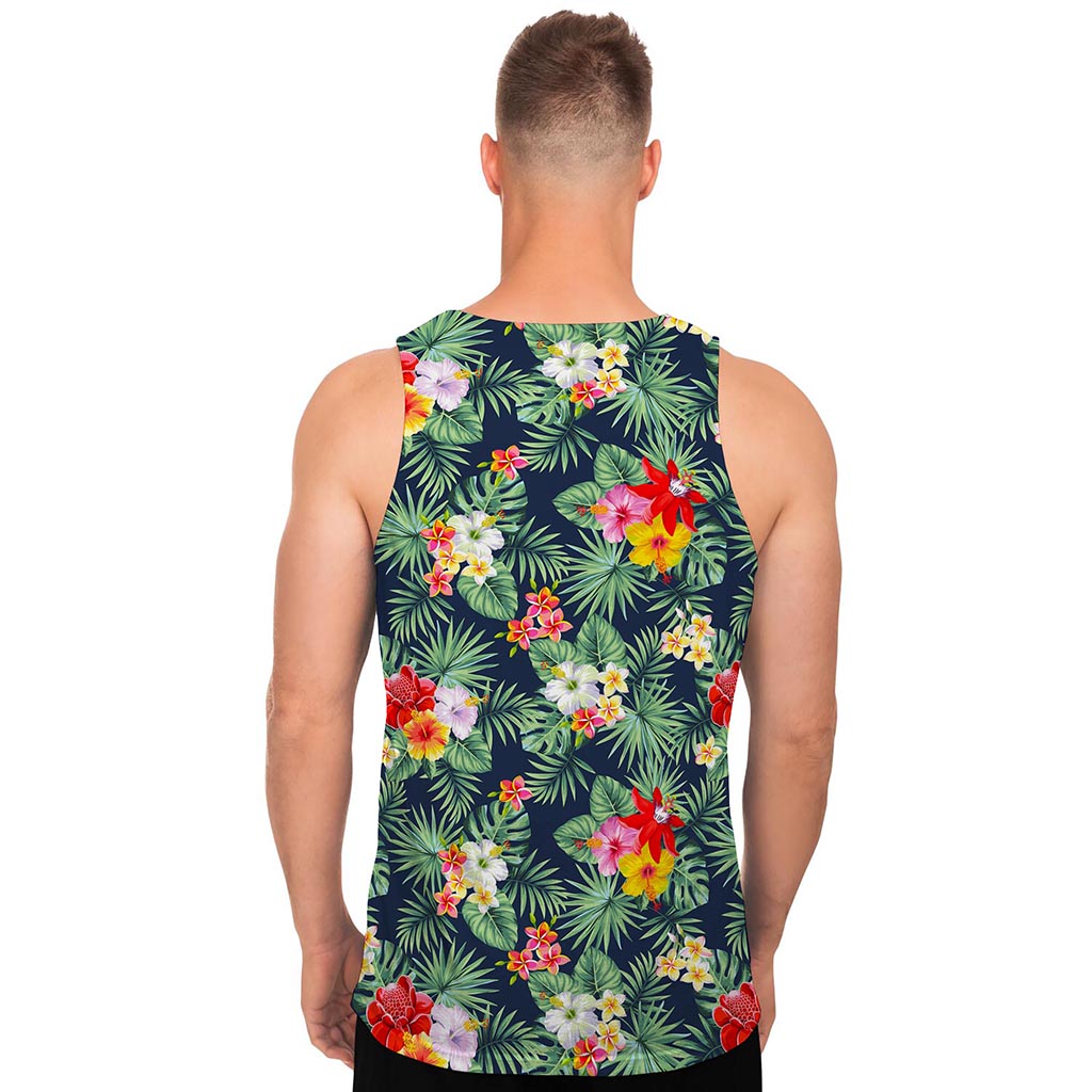 Summer Tropical Hawaii Pattern Print Men's Tank Top
