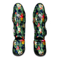 Summer Tropical Hawaii Pattern Print Muay Thai Shin Guards