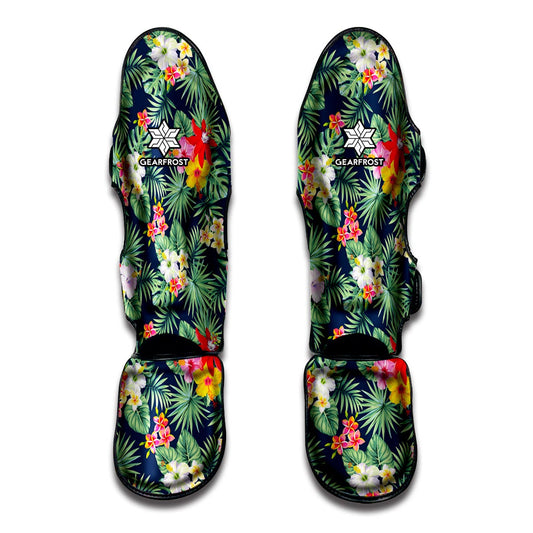 Summer Tropical Hawaii Pattern Print Muay Thai Shin Guard