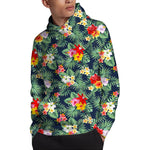 Summer Tropical Hawaii Pattern Print Pullover Hoodie