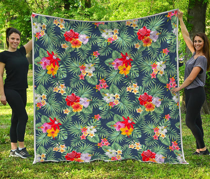Summer Tropical Hawaii Pattern Print Quilt