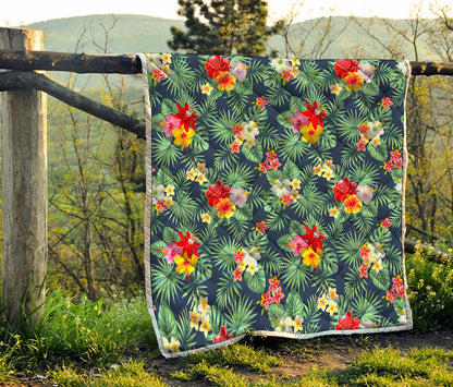 Summer Tropical Hawaii Pattern Print Quilt