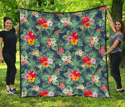 Summer Tropical Hawaii Pattern Print Quilt