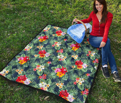 Summer Tropical Hawaii Pattern Print Quilt