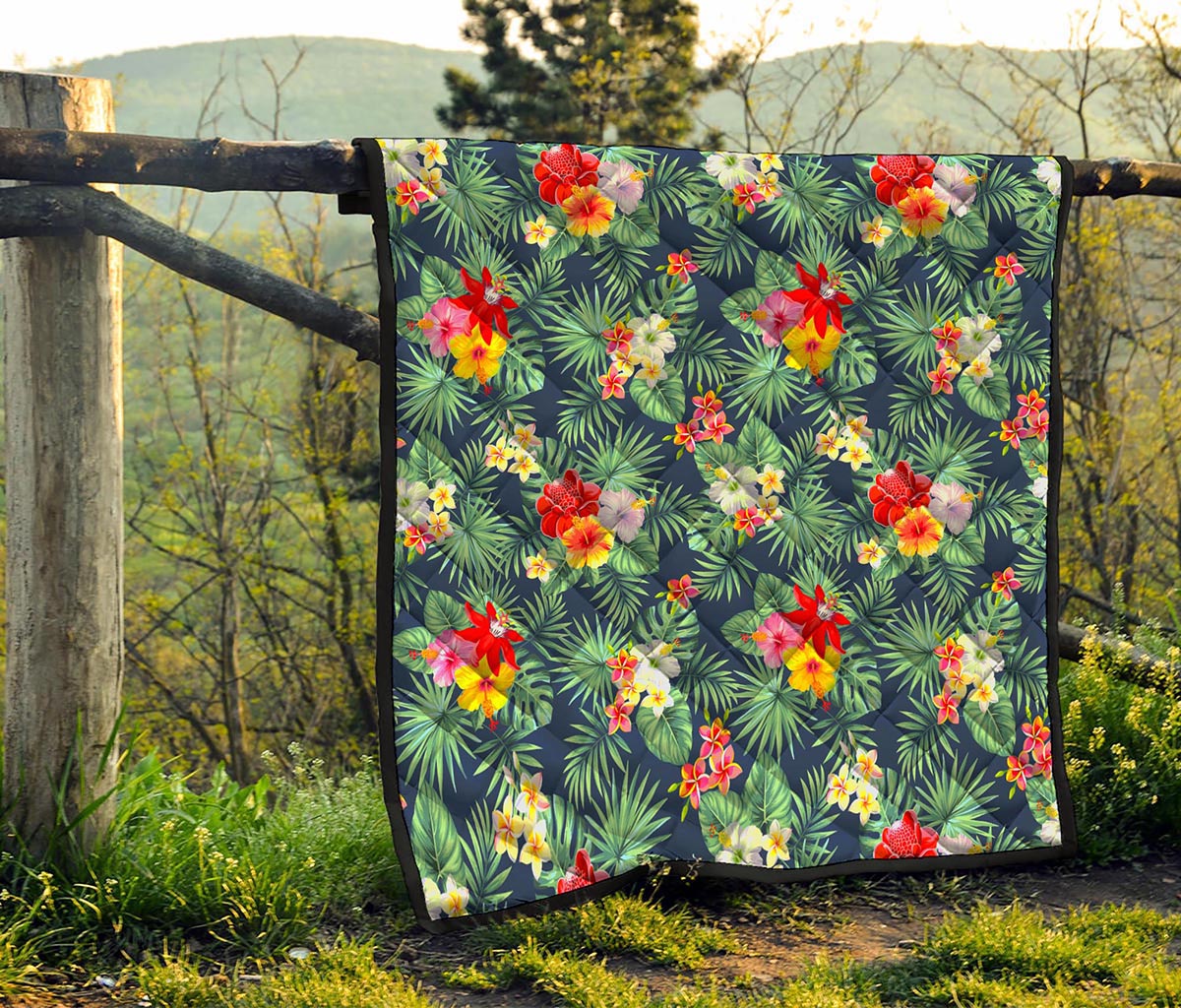 Summer Tropical Hawaii Pattern Print Quilt