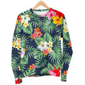Summer Tropical Hawaii Pattern Print Women's Crewneck Sweatshirt