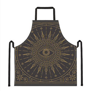 Sun All Seeing Eye Print Apron