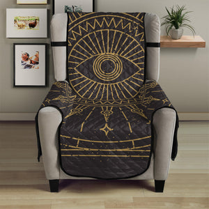 Sun All Seeing Eye Print Armchair Protector